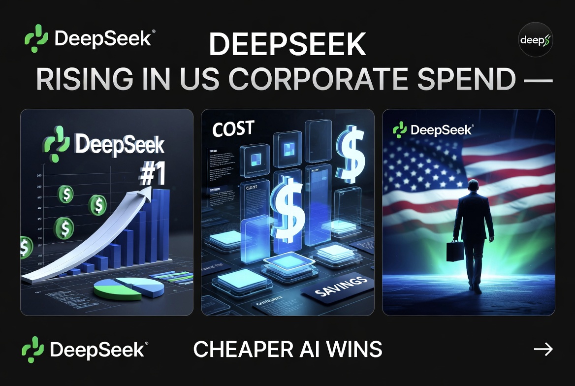 DeepSeek Climbs US Corporate Expense Reports as Companies Chase Cheaper AI