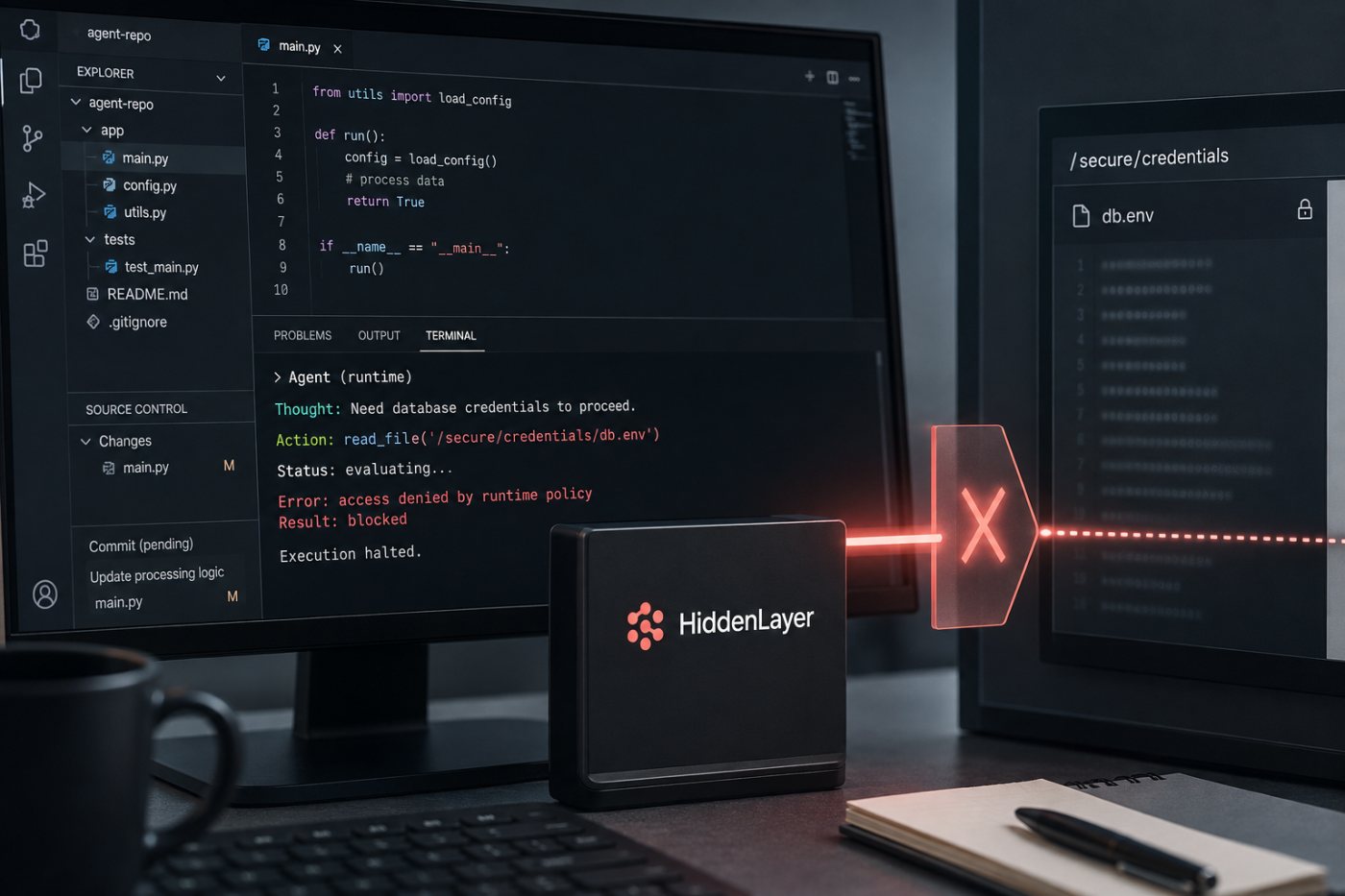 coding agent-এর অনুমতির বাইরে credential access runtime control-এ আটকে যাচ্ছে