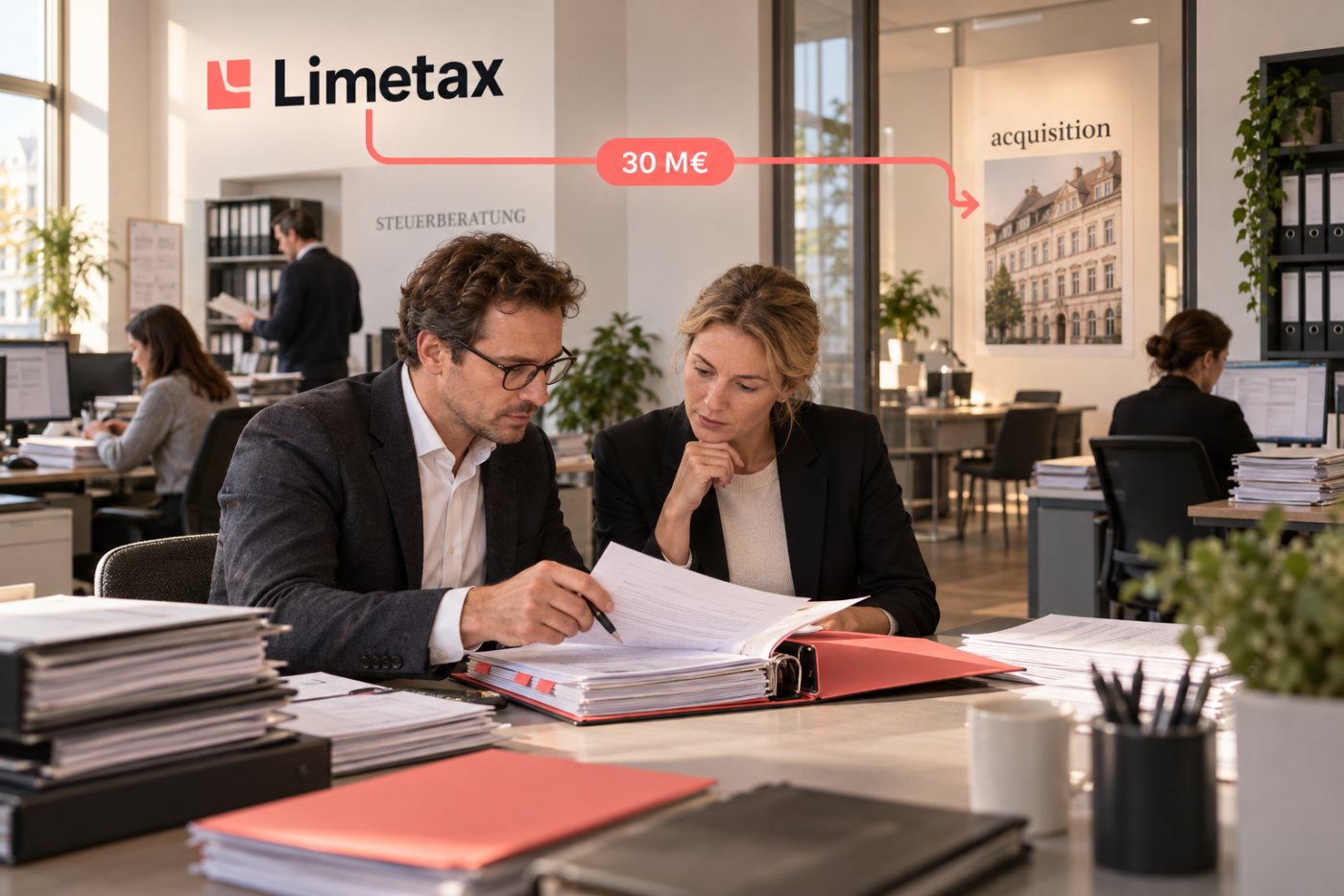 L’examen d’un cabinet fiscal allemand avant son acquisition et son intégration au groupe Limetax.