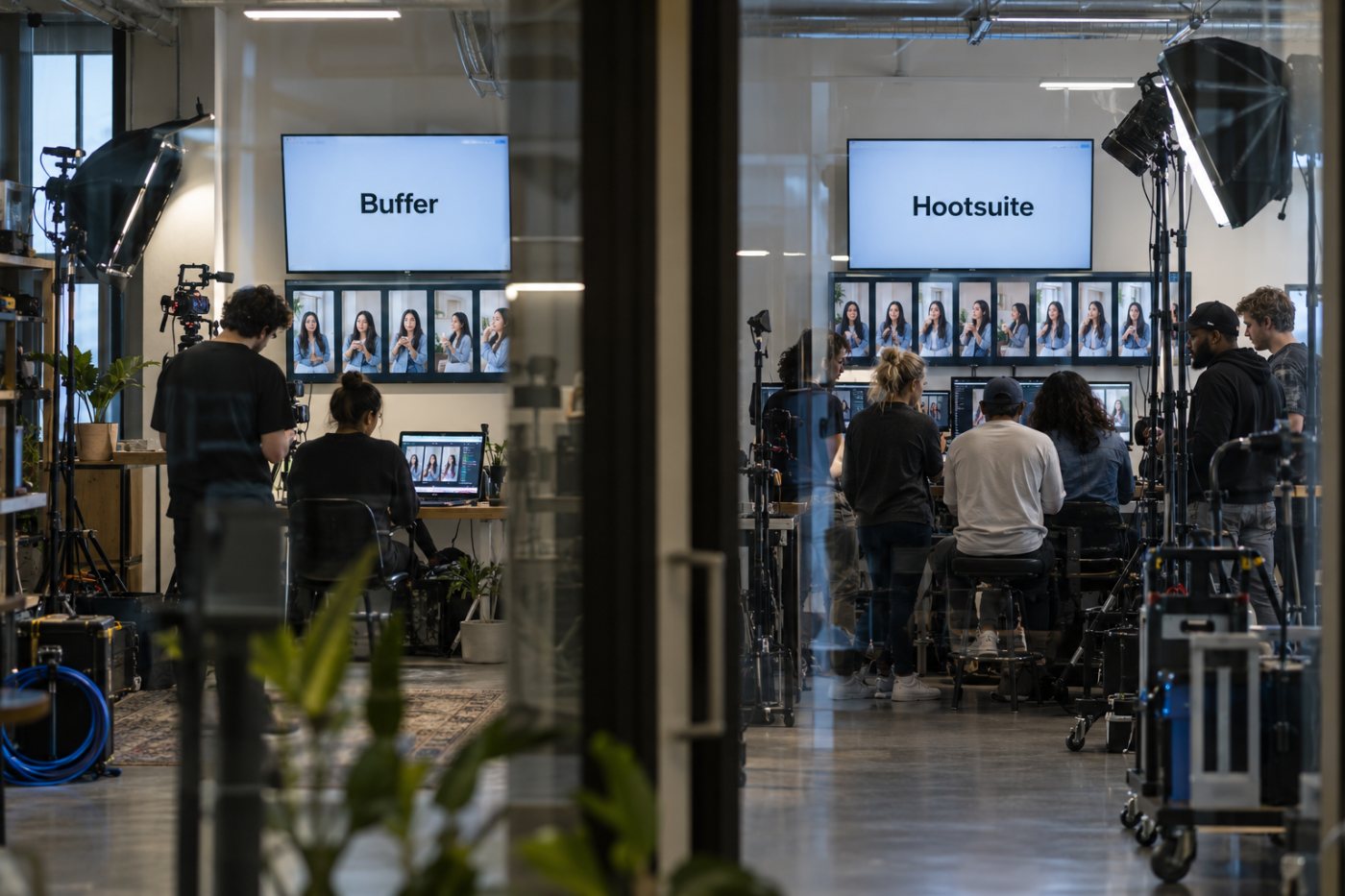 El coste de Buffer Team depende de los canales; el de Hootsuite Standard aumenta al añadir usuarios.