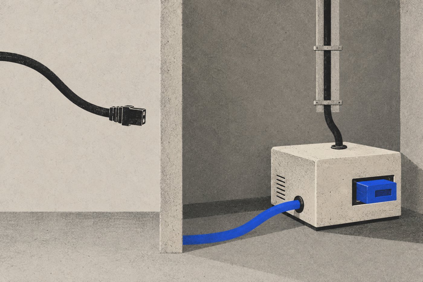 Percorsi separati per i dati di produzione e la gestione del sistema di backup.