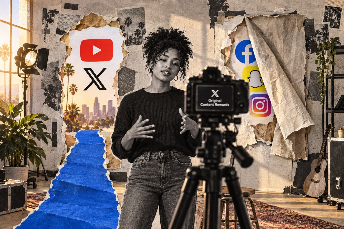 Åpen søknad hos blant andre YouTube og X sammenholdt med invitasjonsordninger hos Facebook, Snapchat og Instagram.