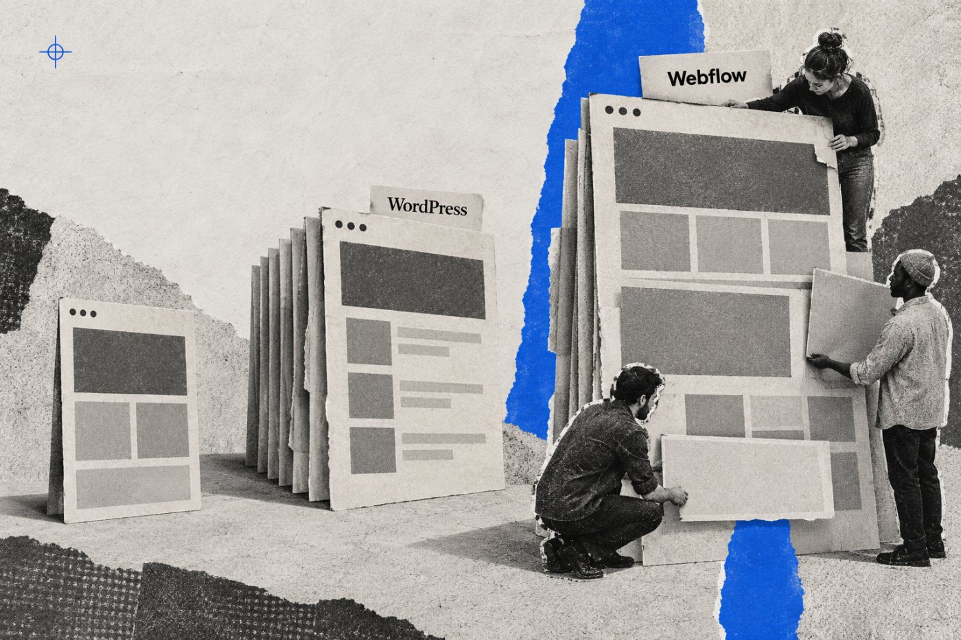 Tri rozsahy firemného webu ukazujú, ako rast obsahu a tímu mení náklady pri Webflow a WordPresse.