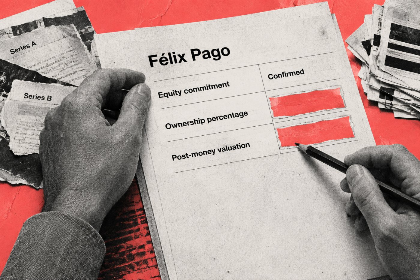 Félix Pago کی Series C میں equity معلوم مگر درست valuation اور dilution نامعلوم ہیں