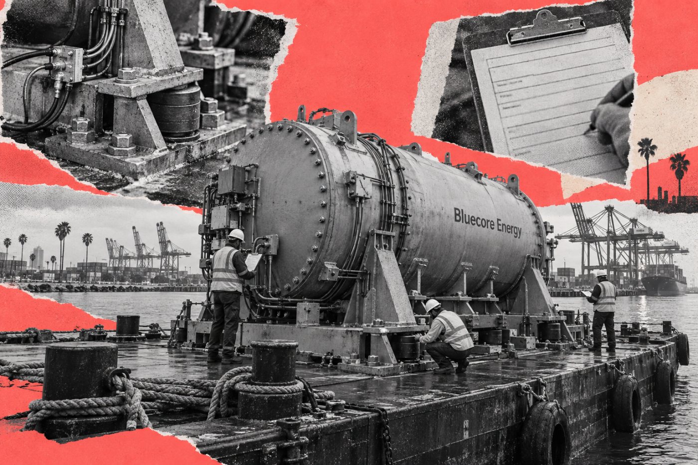 Испытательный сосуд Bluecore проходит инженерную проверку морских креплений и систем управления перед лицензированием.