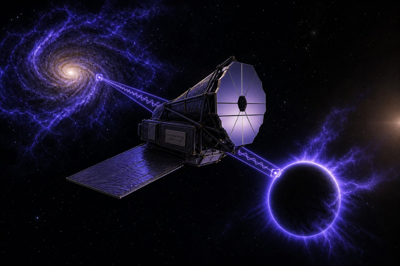 Ultraviolet observations reveal escaping planetary gas and diffuse material around a galaxy, two major drivers of HWO’s short-wavelength capability.