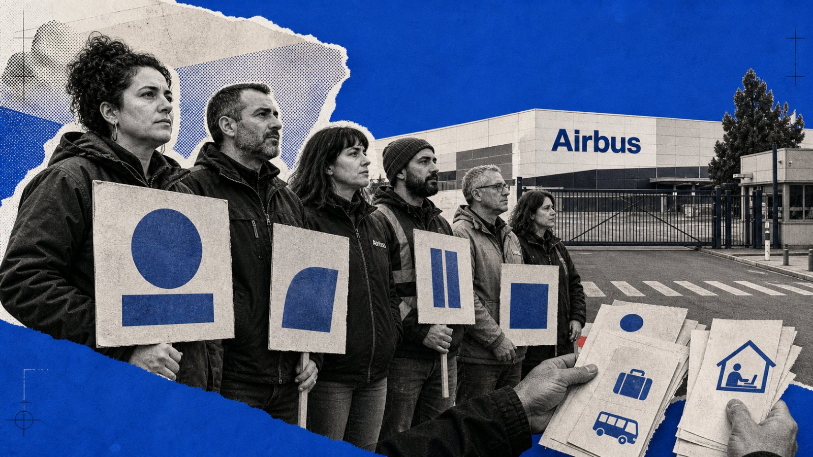 Airbus تراجعت عن تقليص العمل عن بُعد، لكن الإضراب استمر