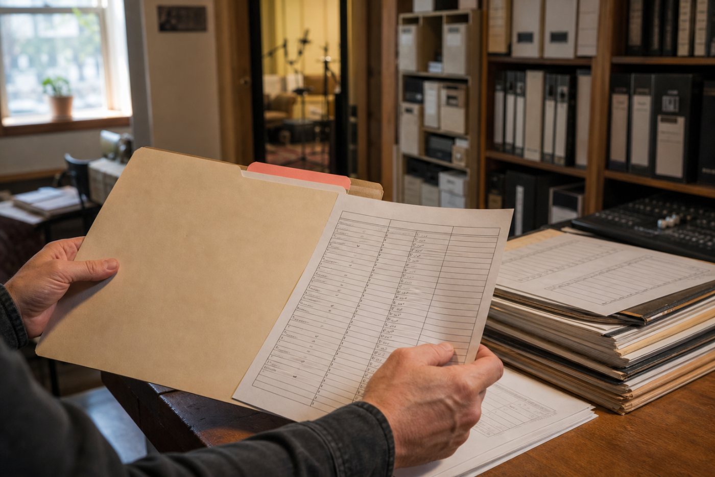 Des catalogues licenciés rapprochés des fiches de session pour identifier les musiciens potentiellement rémunérés
