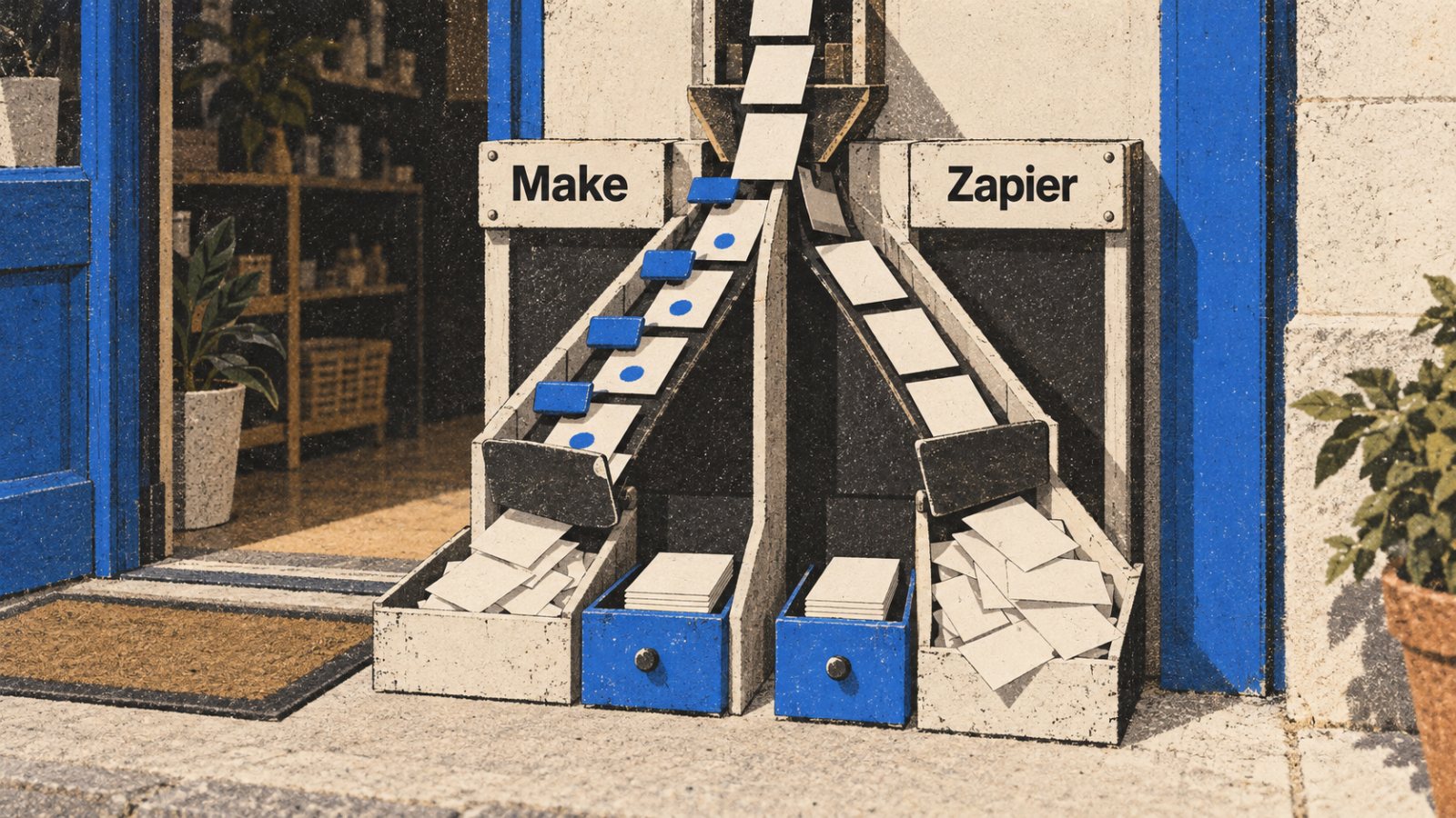 Make o Zapier: un filtro temprano puede invertir el coste del flujo