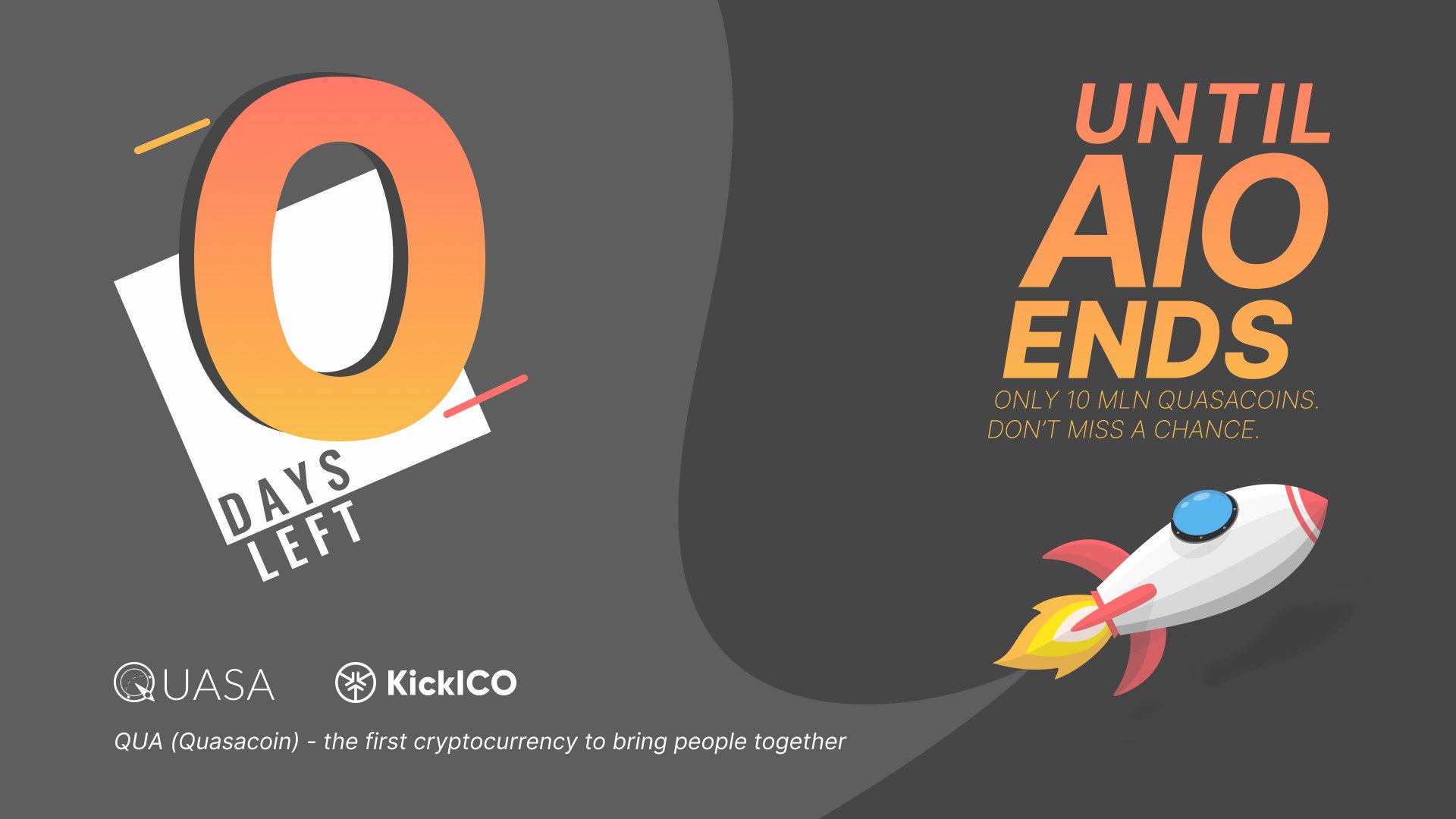 Become the owner of the first cryptocurrency that brings people together, #Quasacoin $QUA.