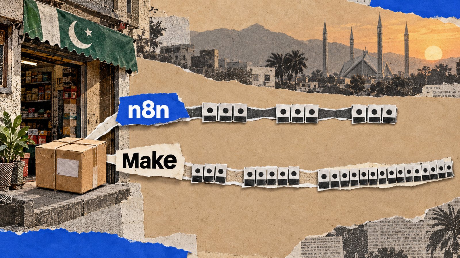 n8n یا Make؟ ہر اضافی مرحلہ قیمت کا فاتح بدل سکتا ہے