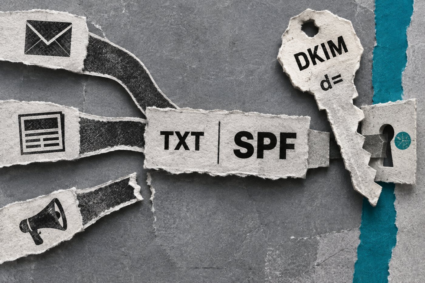 خدمة إرسال فرعية غائبة عن إعداد SPF رغم وجود مسارات أخرى مصرح بها وتوقيع DKIM للنشرة.