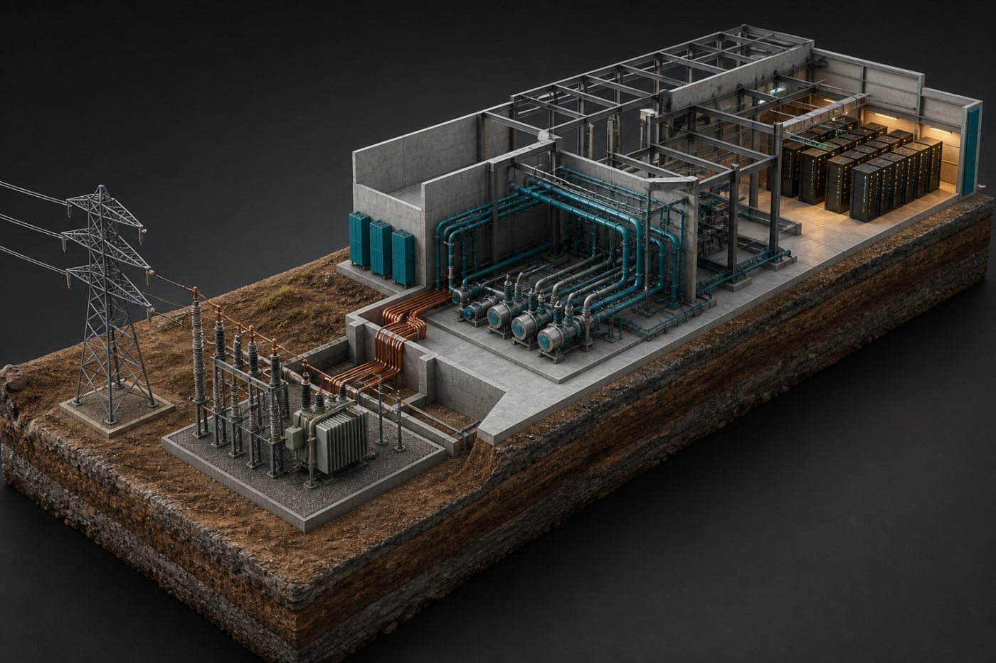 Lokasi bertenaga bergerak menuju fasilitas komputasi AI, memperlihatkan hubungan antara pembiayaan infrastruktur dan permintaan sistem NVIDIA.