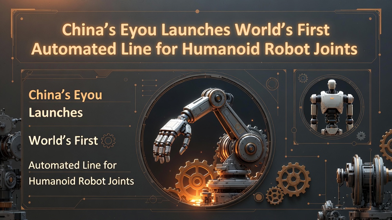 China's Eyou Launches World's First Automated Line for Humanoid Robot Joints, Signaling a Shift Toward Mass Production