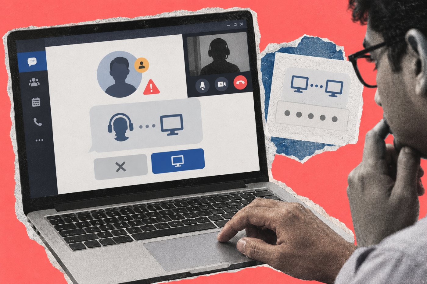 Teams-এর external account থেকে অযাচিত IT support পরিচয়ে remote control চাওয়ার সতর্কসংকেত