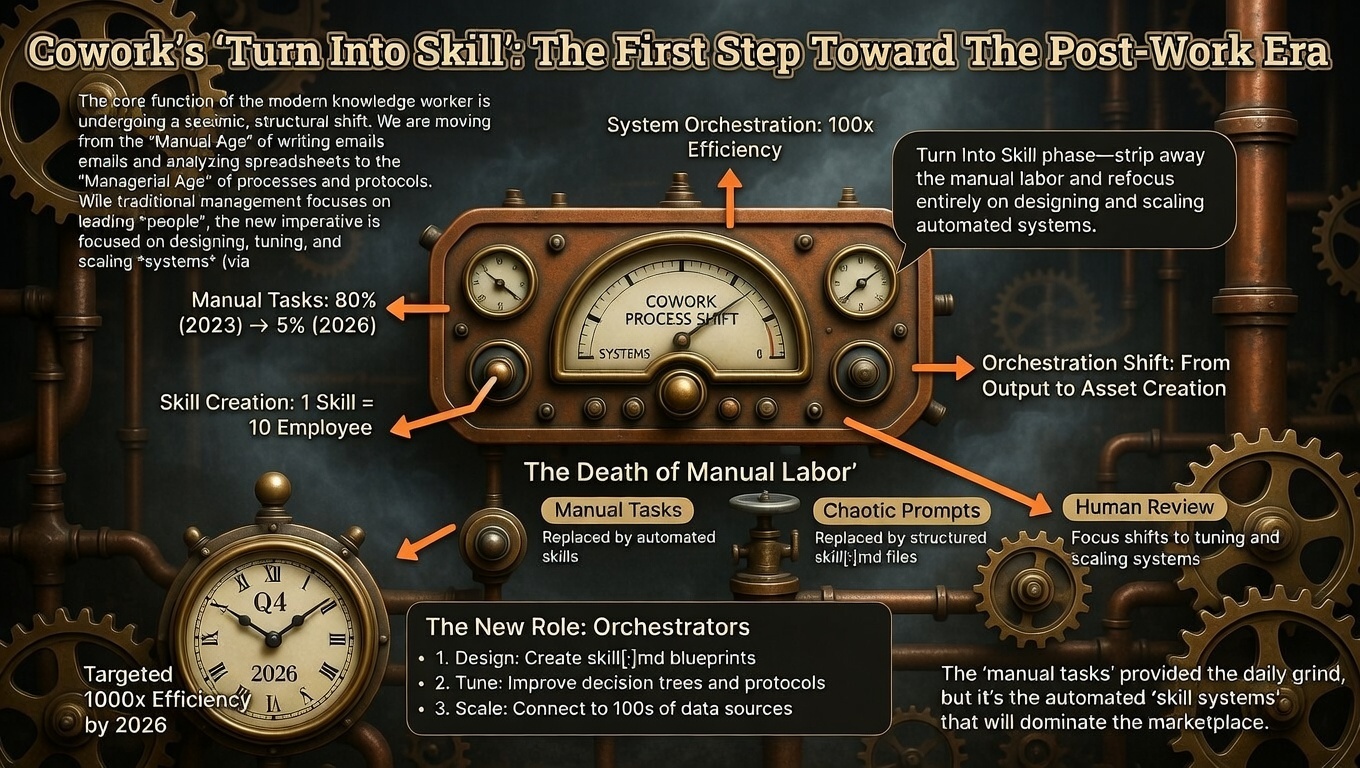 Cowork’s "Turn Into Skill": The First Step Toward The Post-Work Era