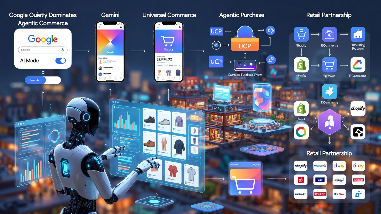 Google Quietly Dominates Agentic Commerce: Universal Commerce Protocol (UCP) Lets AI Agents Shop for You