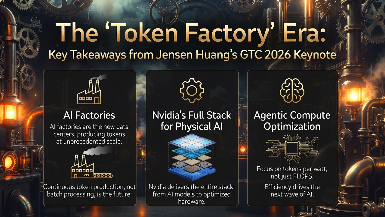 The "Token Factory" Era: Key Takeaways from Jensen Huang’s GTC 2026 Keynote