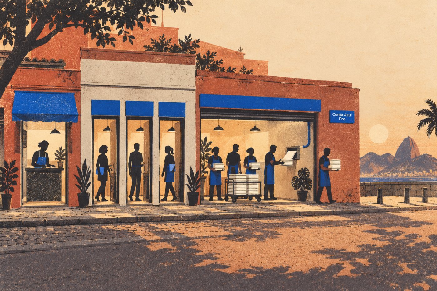 Empresas hipotéticas de portes e necessidades diferentes chegam a planos distintos na Conta Azul Pro e no Nibo Gestão Financeira.