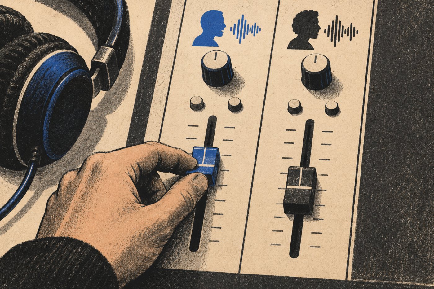 Le tracce separate degli ospiti permettono di correggere una voce senza modificare l’altra nel montaggio del podcast.