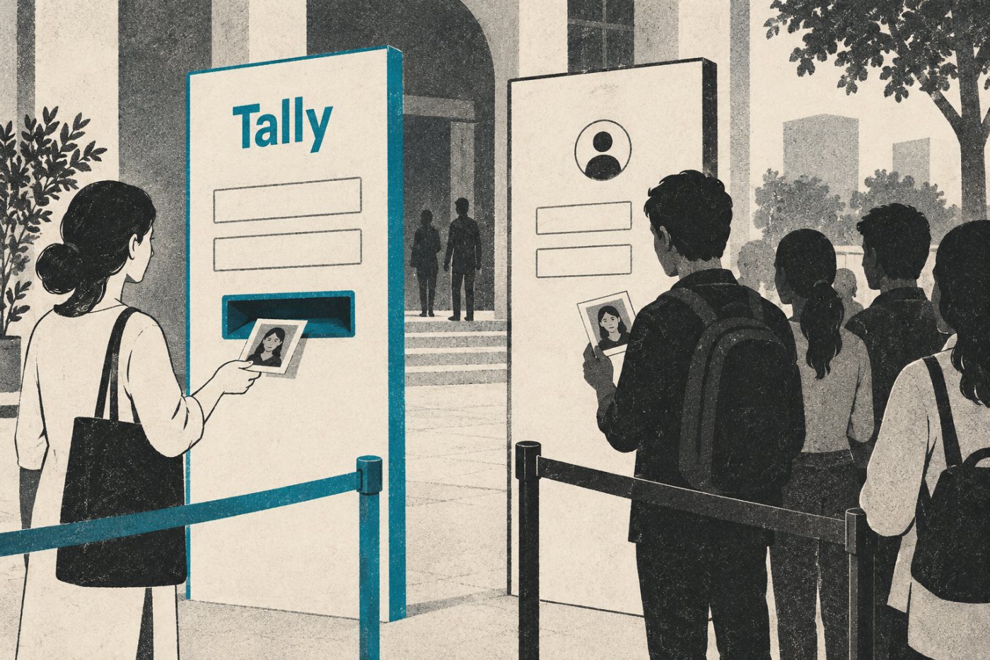 Tally-তে অ্যাকাউন্ট ছাড়া ফাইল জমা এবং Google Forms-এ ফাইল আপলোডের আগে Google অ্যাকাউন্টে প্রবেশের শর্তের তুলনা।