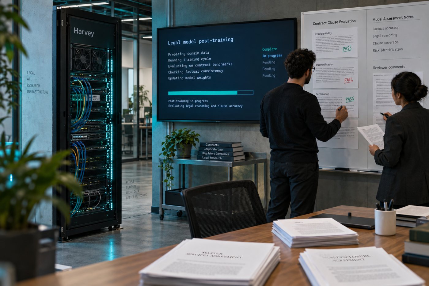 Equipes da Harvey ampliam computação e treinamento de modelos especializados para trabalho jurídico
