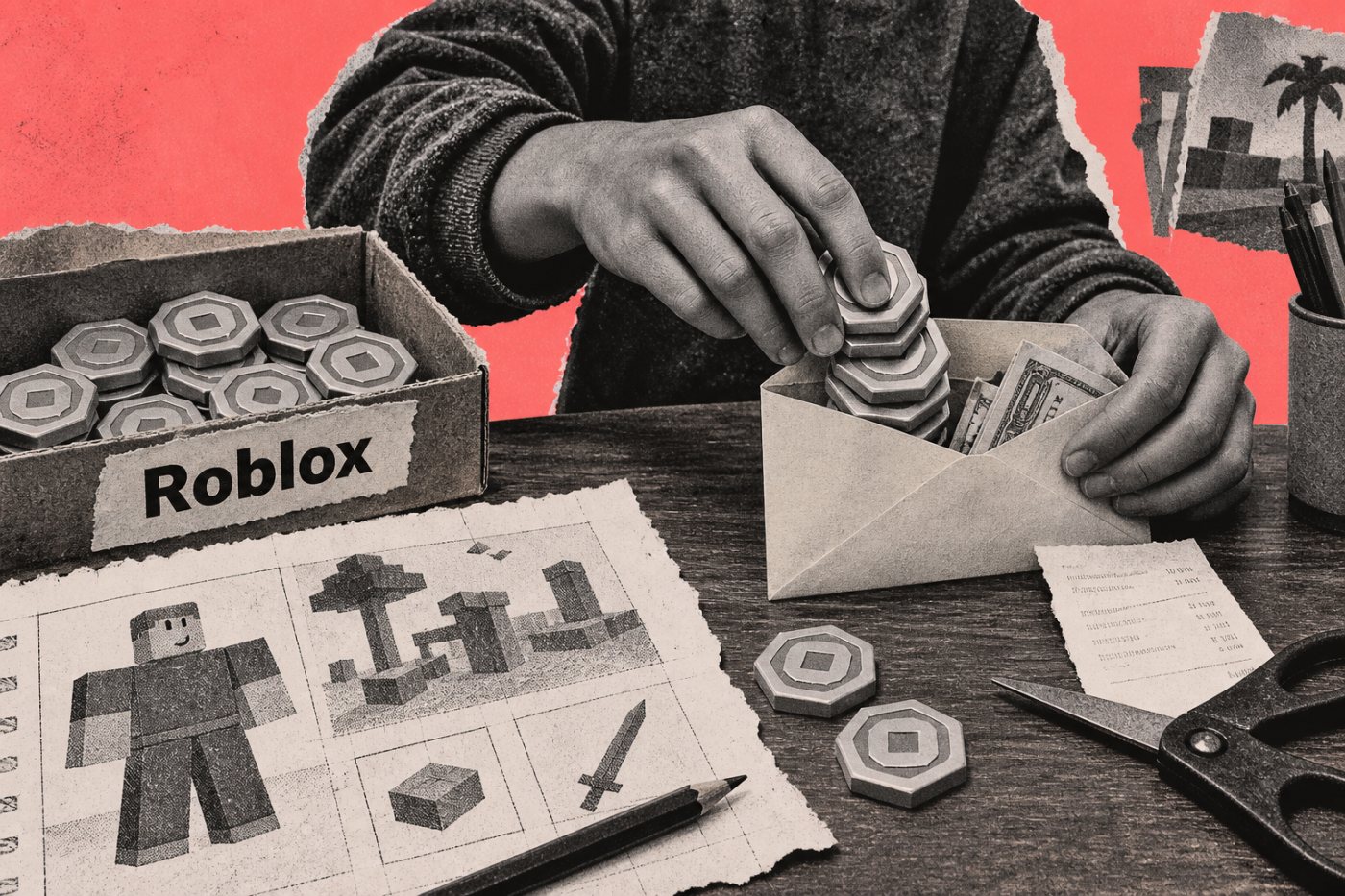 Roblox-এ জমা earned Robux-এর এক অংশ DevEx-এ নগদ হচ্ছে এবং অন্য অংশ প্ল্যাটফর্মে থাকছে