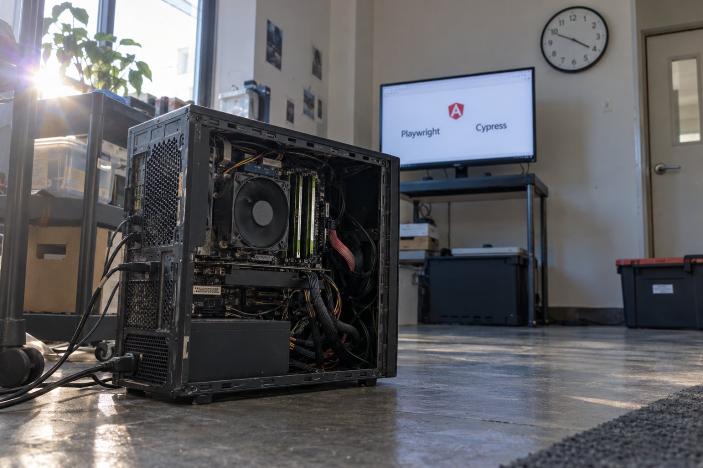 การวัด Playwright และ Cypress กับแอป Angular แยกเวลารัน การใช้ CPU และ RAM
