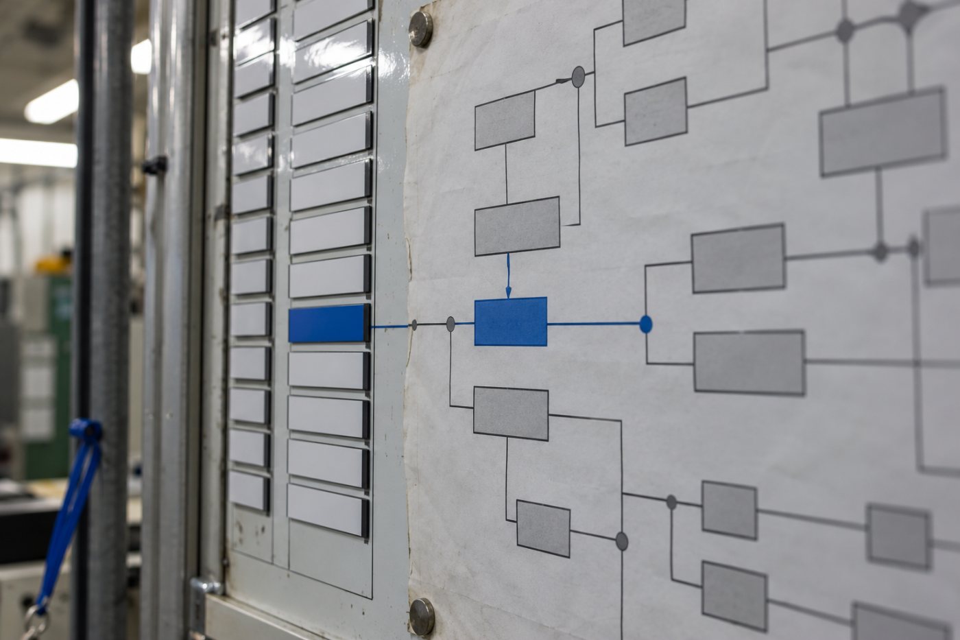 Η ροή Lucidspark και Lucidchart συνδέει δεδομένα με τεχνικό διάγραμμα που αλλάζει σύμφωνα με αυτά.