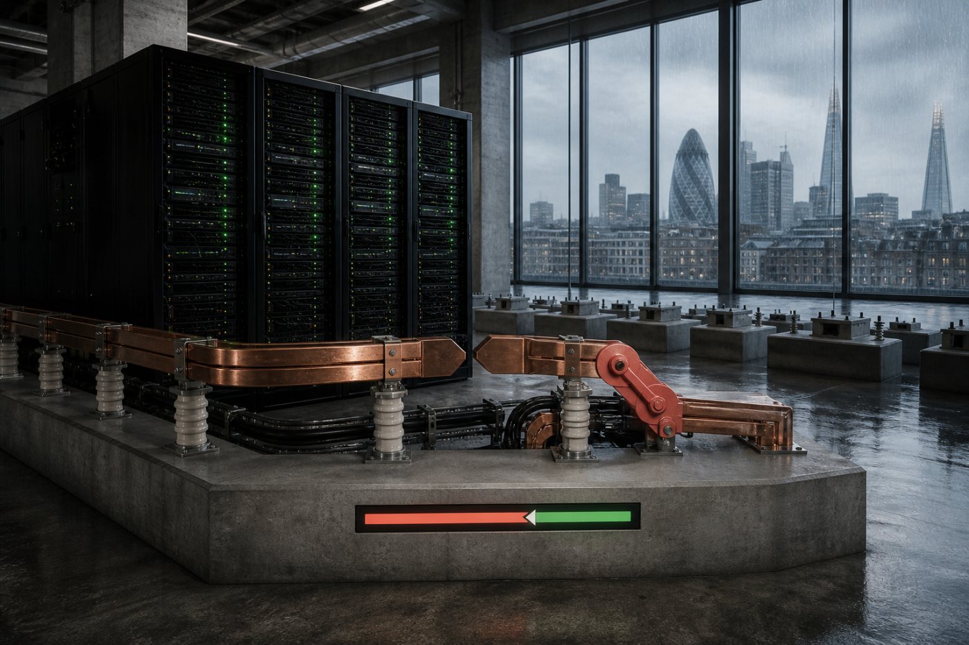 A London data-center trial cuts the power demand of a 96-GPU cluster while critical AI workloads continue.