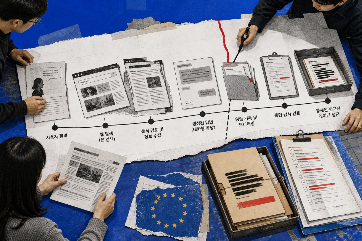 한국 AI 기업이 EU 이용자 수와 검색 기능, 위험기록, 데이터 접근 절차를 점검하는 과정