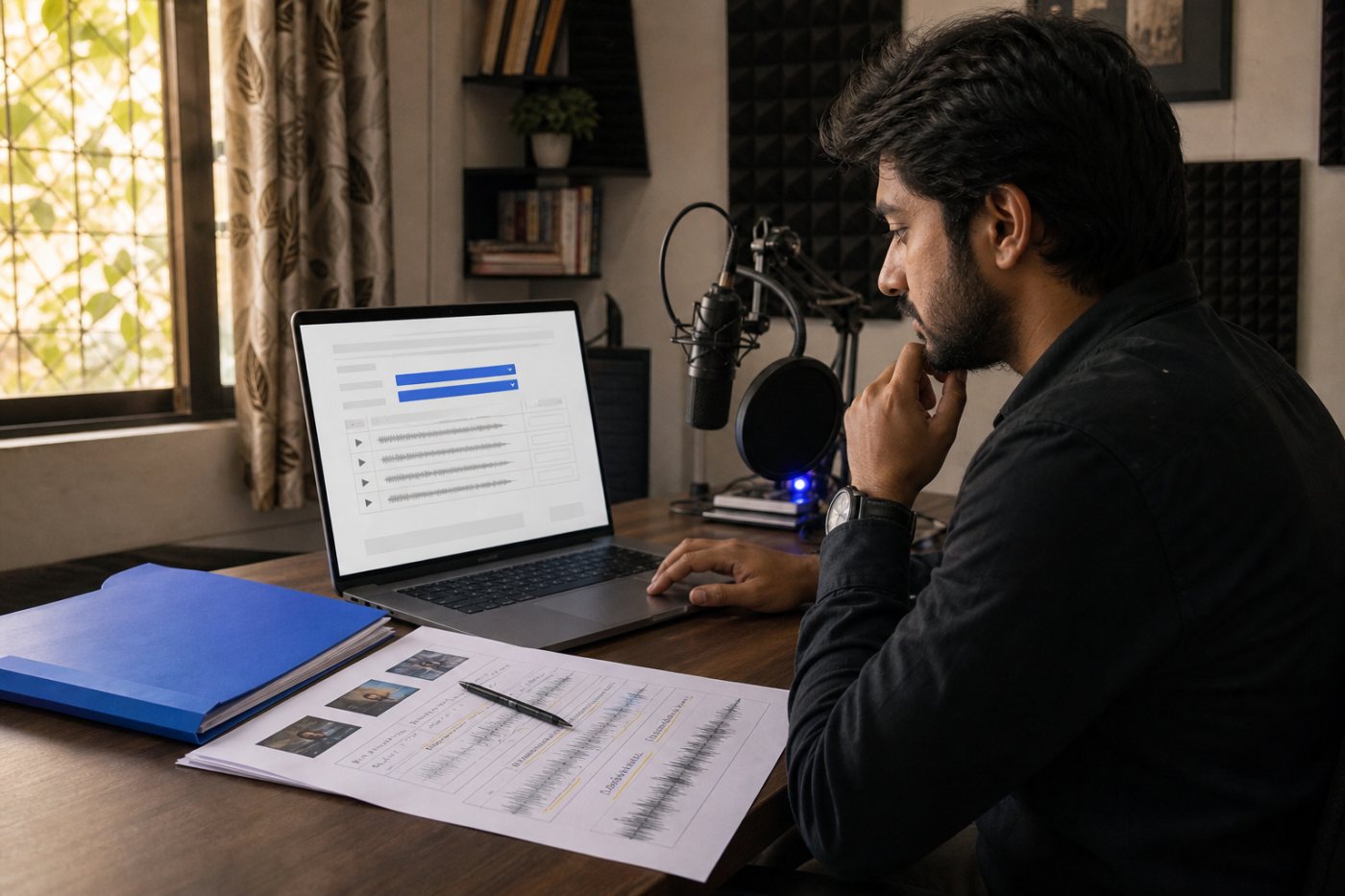 Spotify कानूनी प्रपत्र में Impersonation और Podcast चयन के साथ दर्ज एपिसोड पते और आवाज़ के समय-अंश