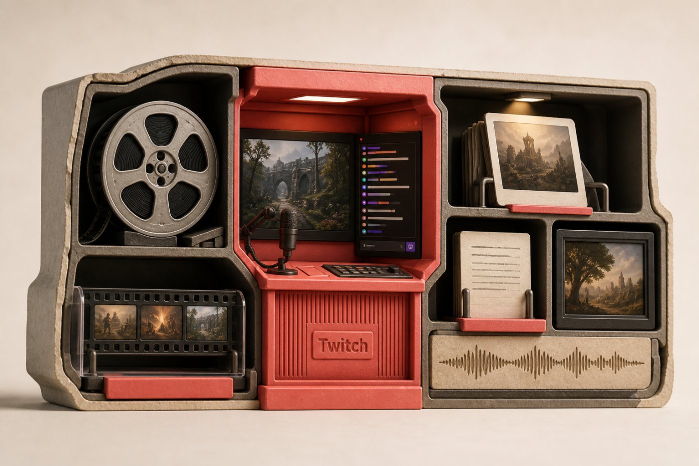 Twitch की स्ट्रीम, चैट, VOD, Clips, Highlights, चैनल पाठ और तस्वीरें प्रशिक्षण अनुमति के दायरे में
