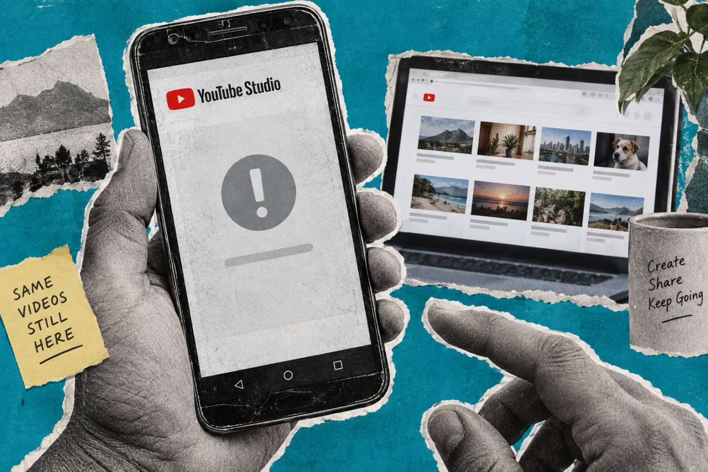 Eski YouTube Studio sürümünde mobil yönetim kesilirken kanal içeriklerinin yayında kalması