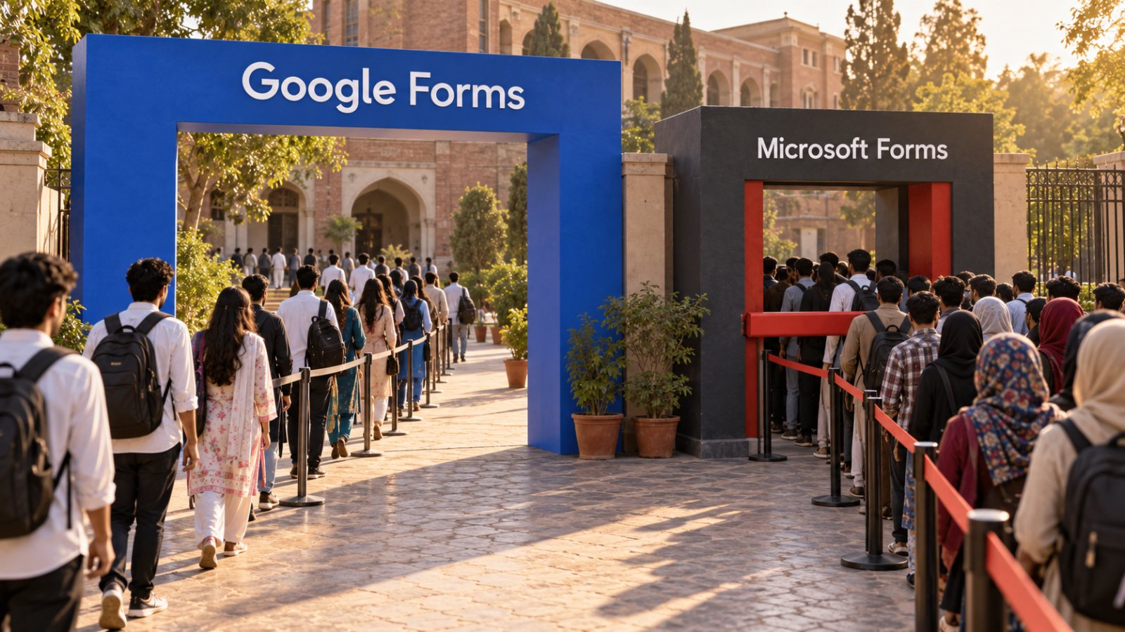 Google Forms یا Microsoft Forms؟ جواب کی حد انتخاب بدل سکتی ہے