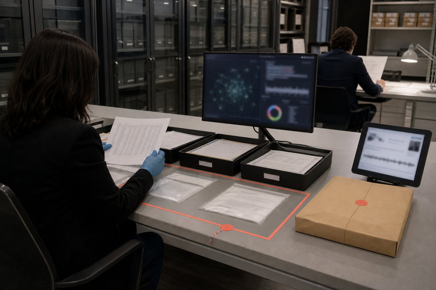 Clasificación controlada de datos de abonado, identificación, tráfico y contenido para atender una orden concreta.
