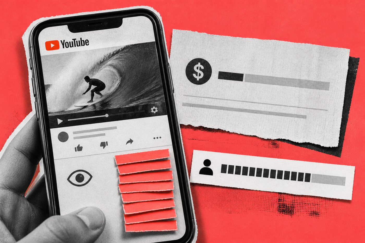 El contador público de YouTube aumenta mientras los ingresos y las métricas cualificadas permanecen separados.