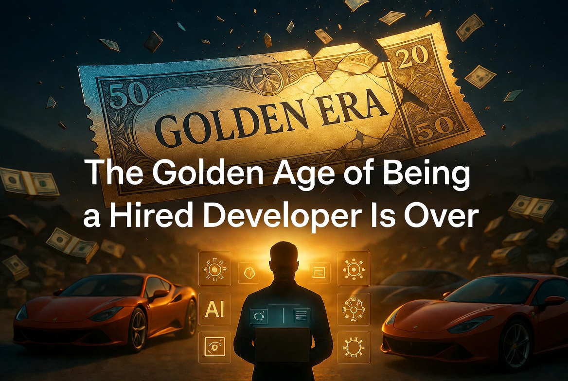 The Golden Age of Being a Hired Developer Is Over