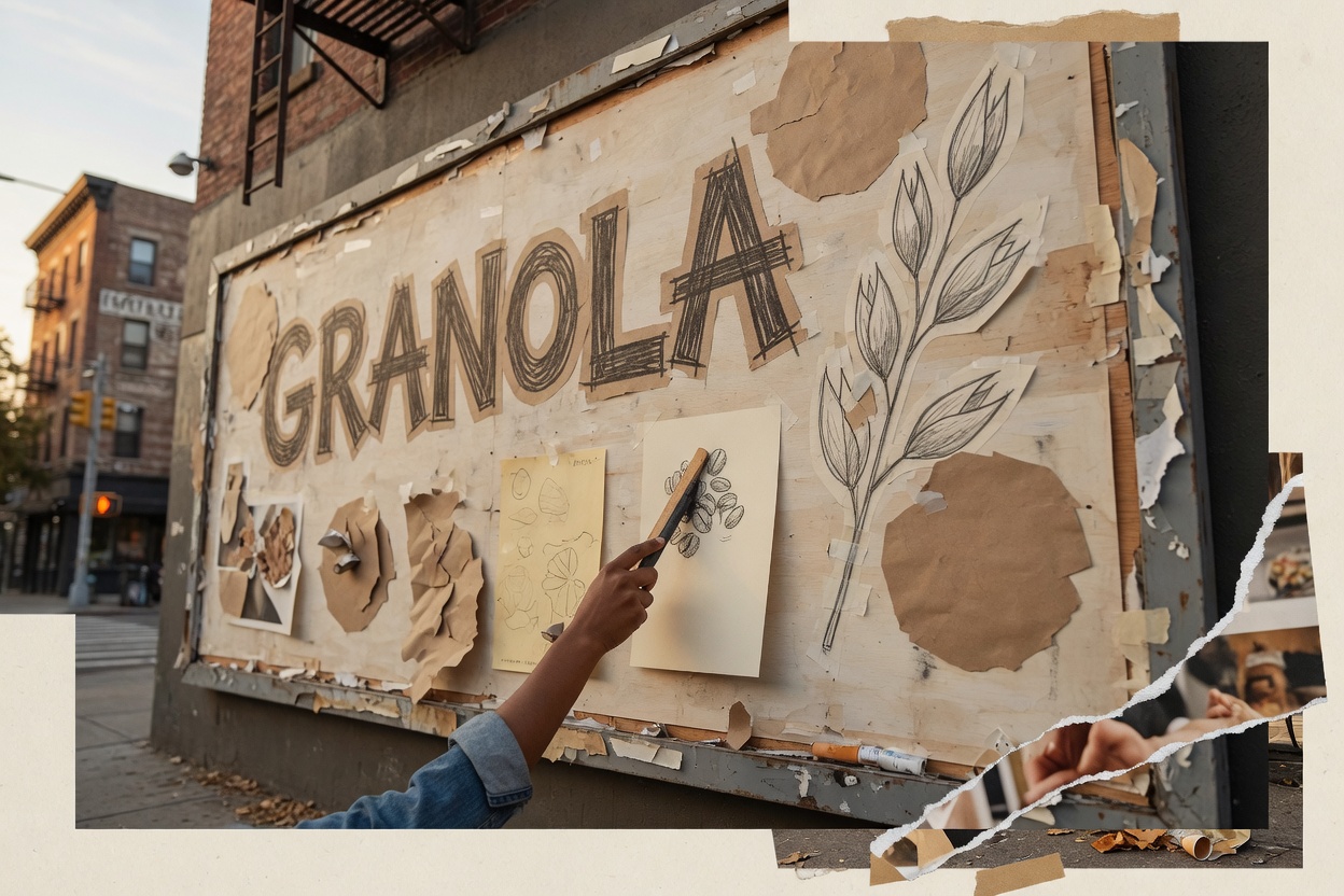Billboard campaign for Granola rebrand in San Francisco