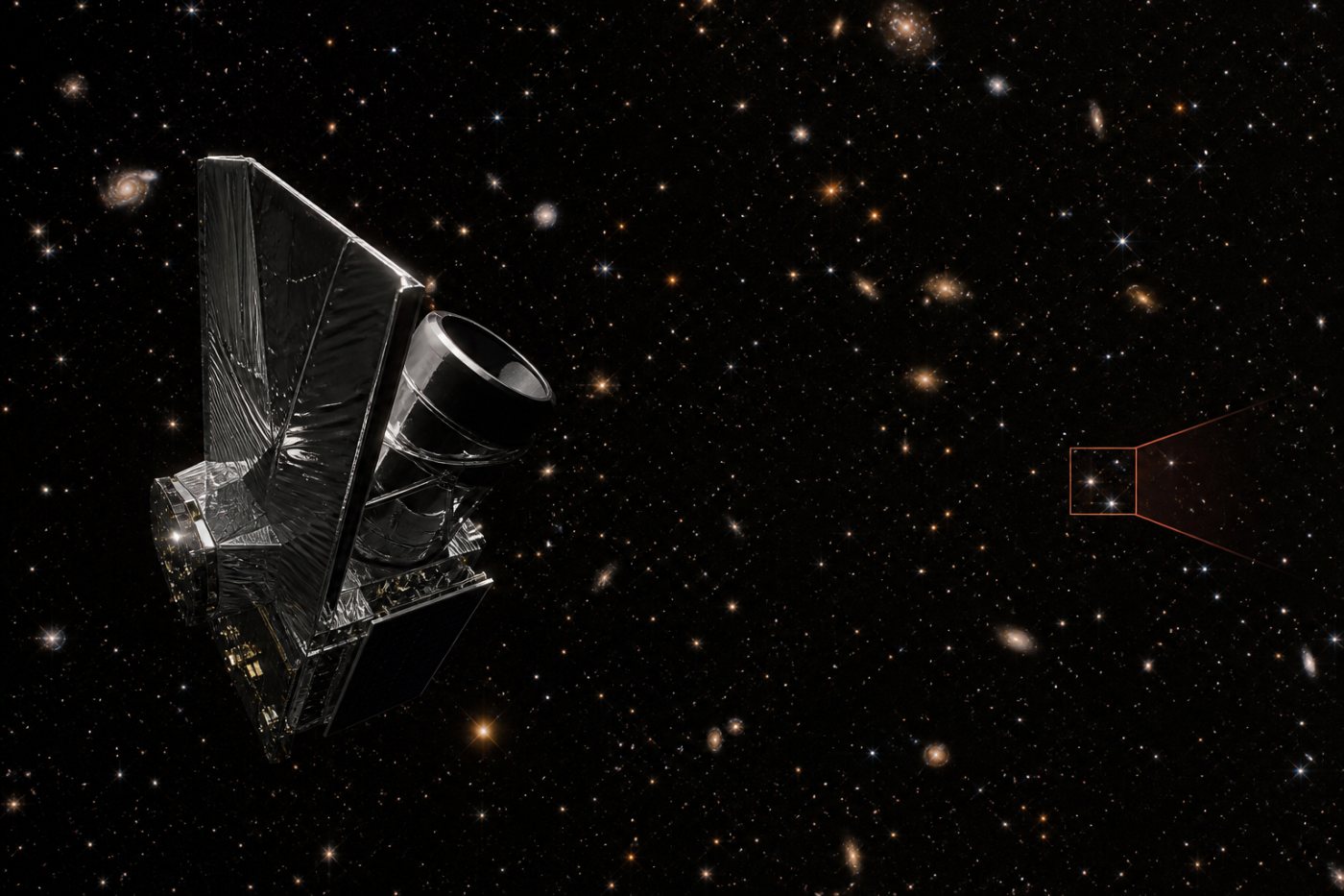Roman’ın geniş alan aracının Hubble’a göre çok daha büyük bir gökyüzü bölgesini kapsaması