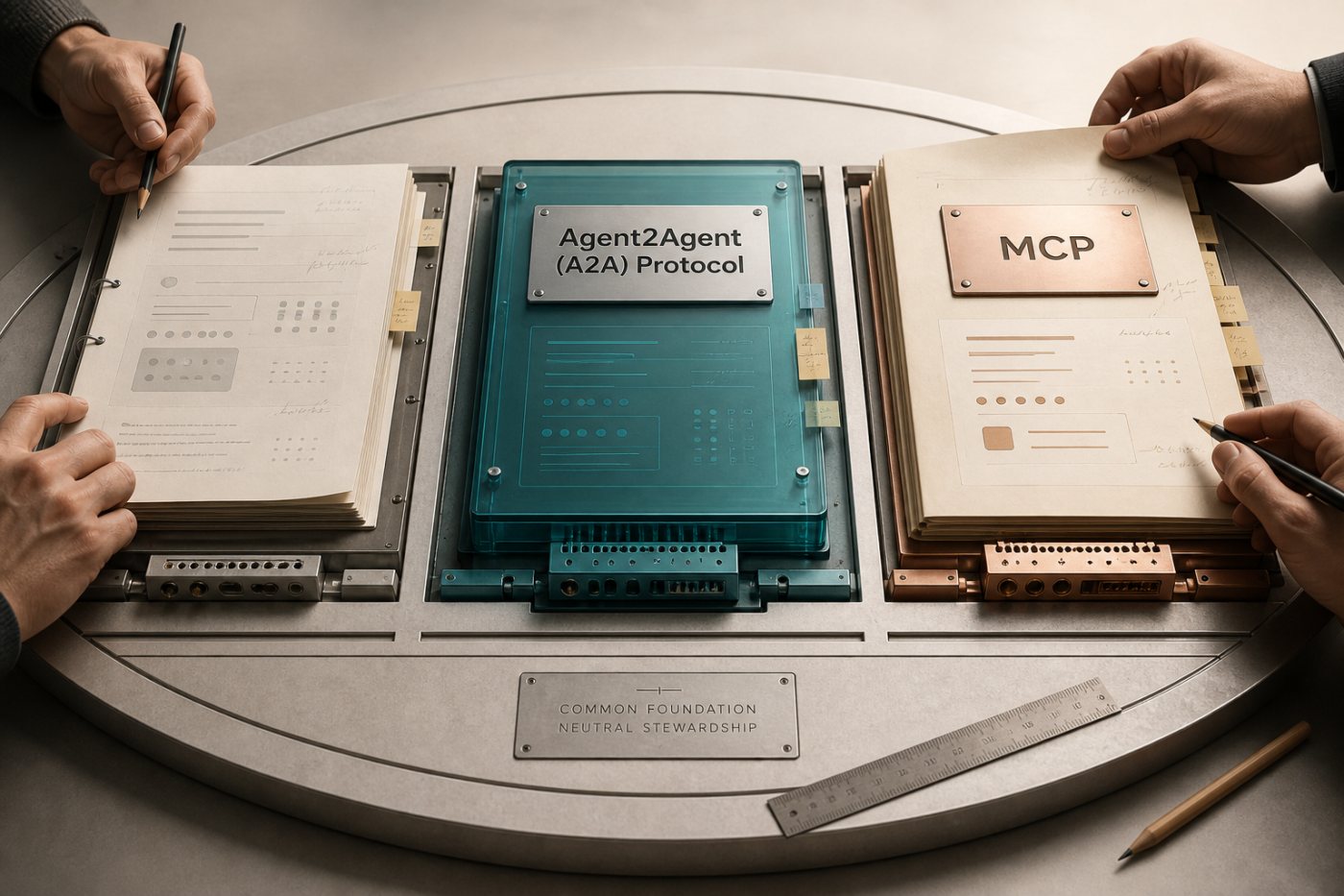 A2A and MCP are reviewed under one Agentic AI Foundation governance setting while retaining separate specifications and responsibilities.