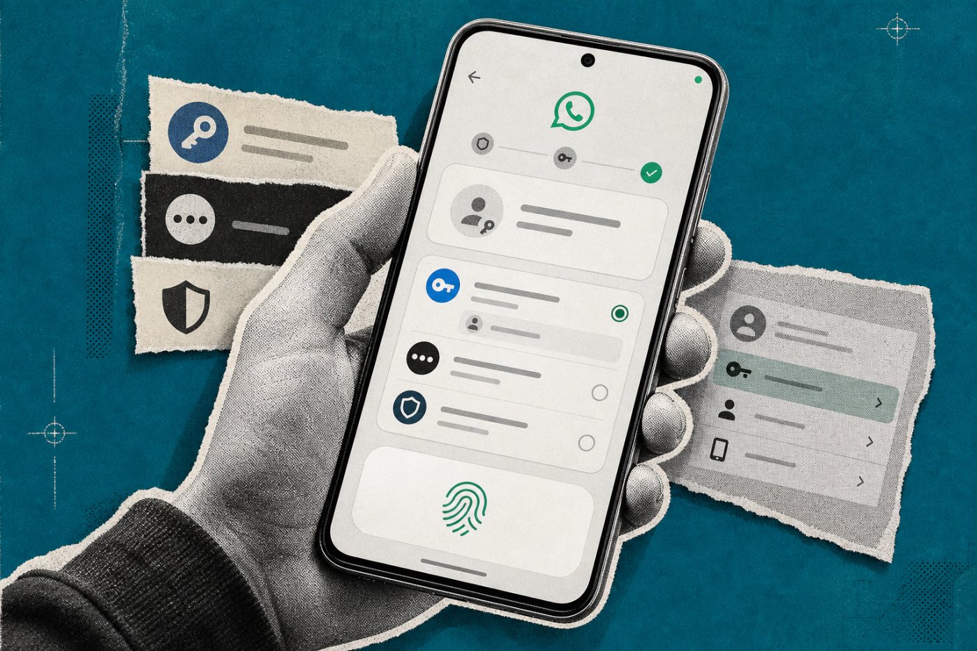Android पर WhatsApp पासकी बनाते समय सही पासवर्ड प्रबंधक और खाता चुनने की प्रक्रिया