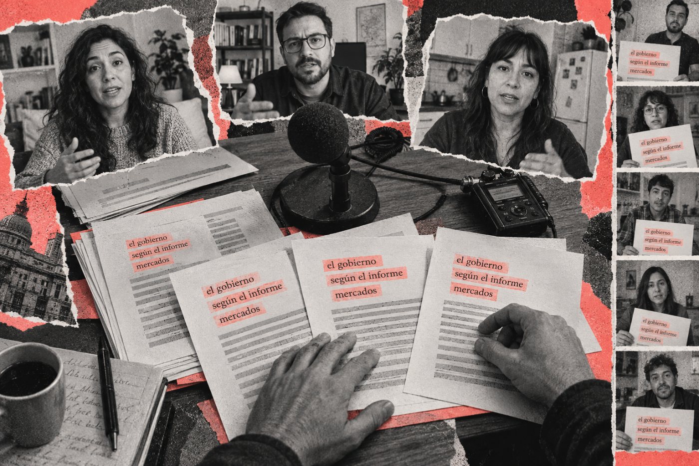 Una operación central entrega guiones similares a distintos portavoces humanos para producir canales con apariencia independiente.