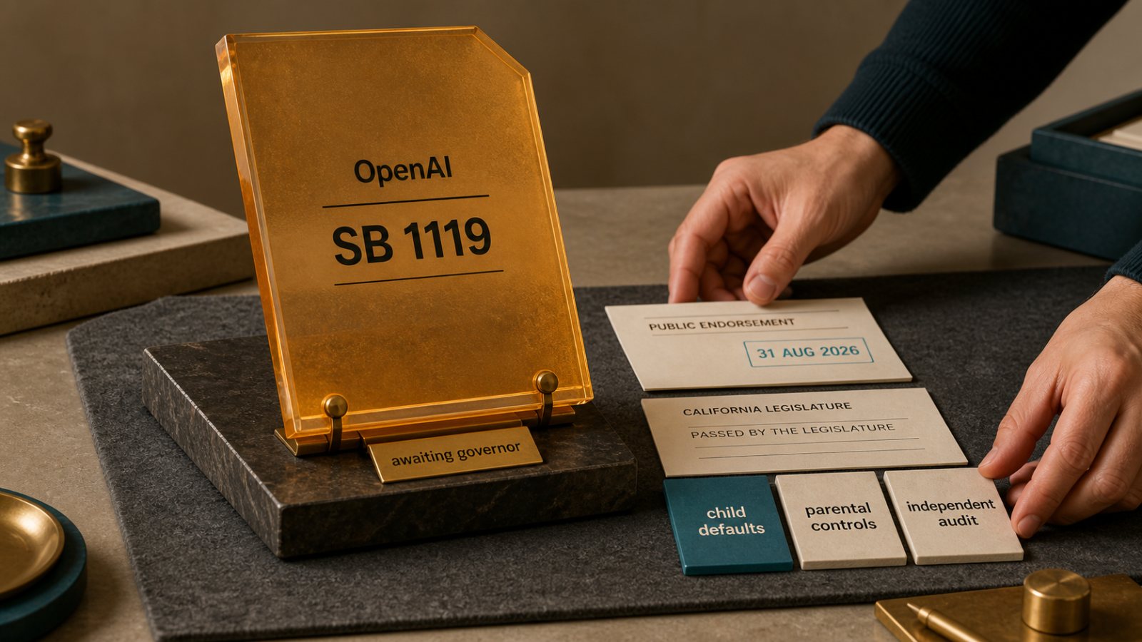 OpenAI نے بچوں کے AI bill کی حمایت کی، audit اور defaults اصل شرط