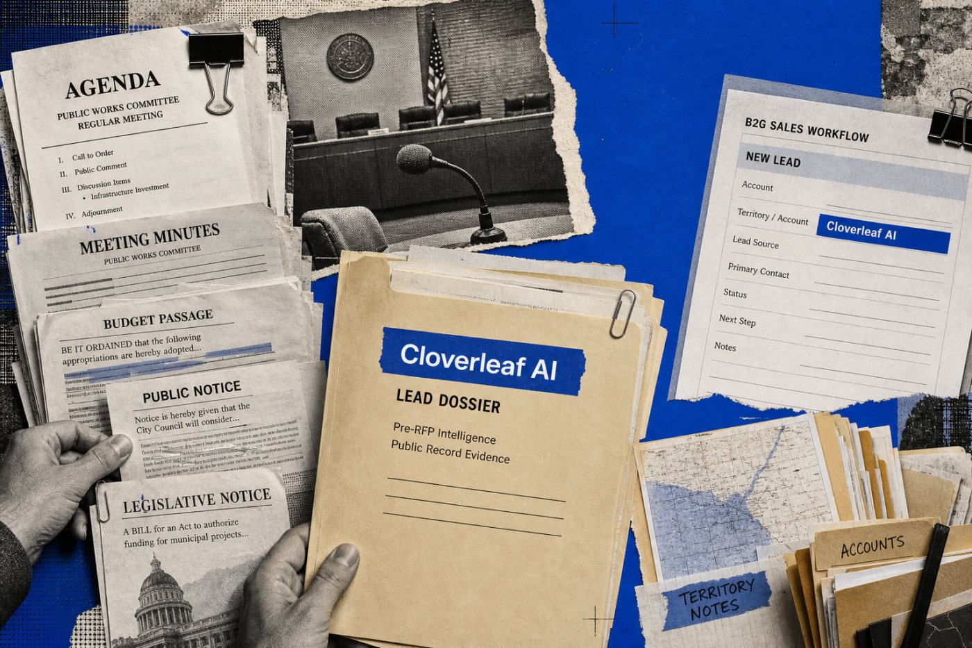 সরকারি নথি থেকে Cloverleaf AI-এর procurement-পূর্ব বিক্রয় সংকেত তৈরির প্রক্রিয়া