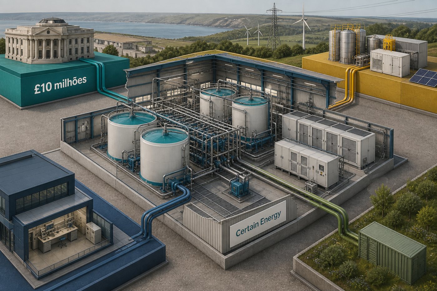 Capital público, industrial e de impacto financia a ampliação dos testes de armazenamento de longa duração da Certain Energy.