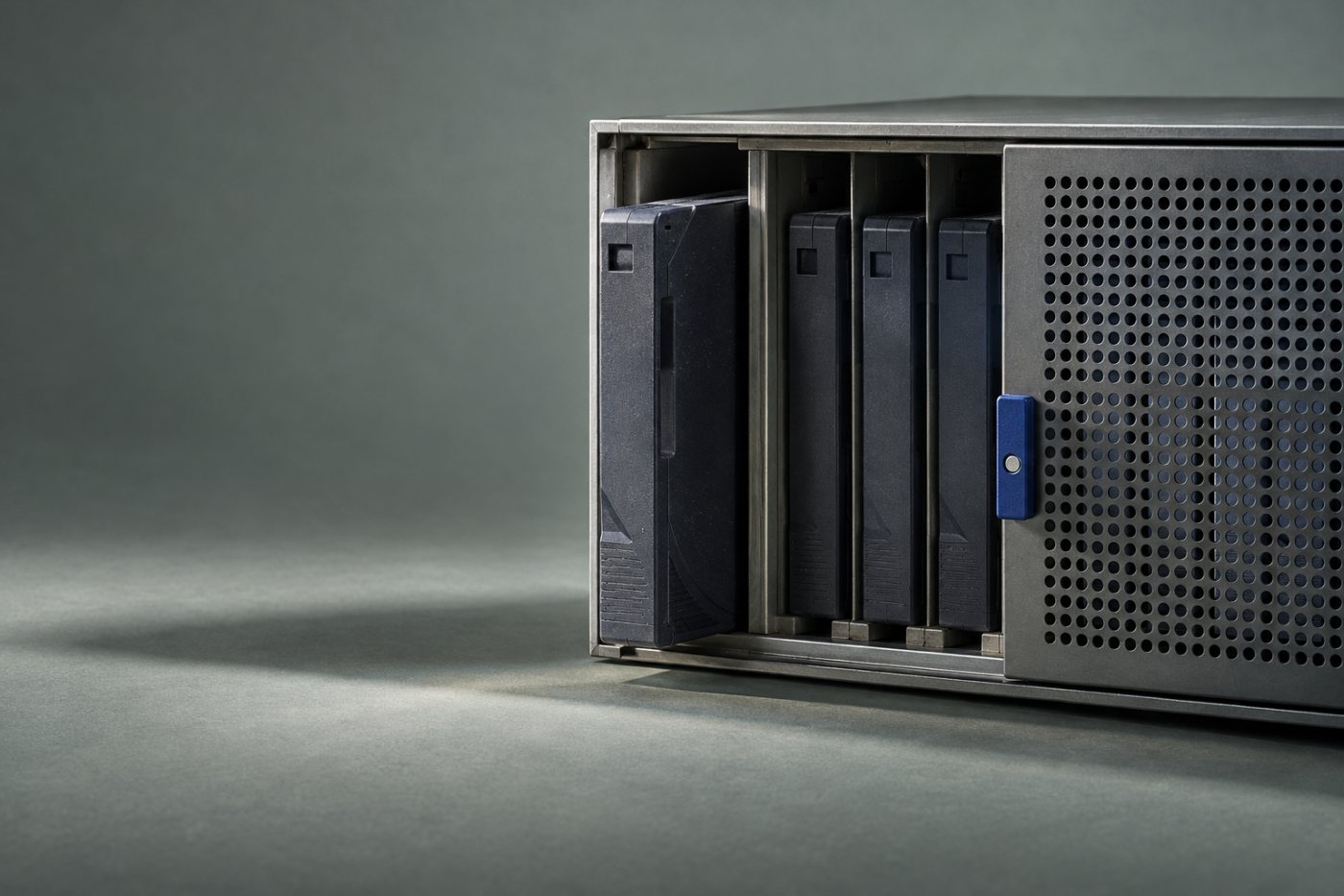 Versioni successive dei backup su nastri magnetici conservate separatamente nell’archivio.