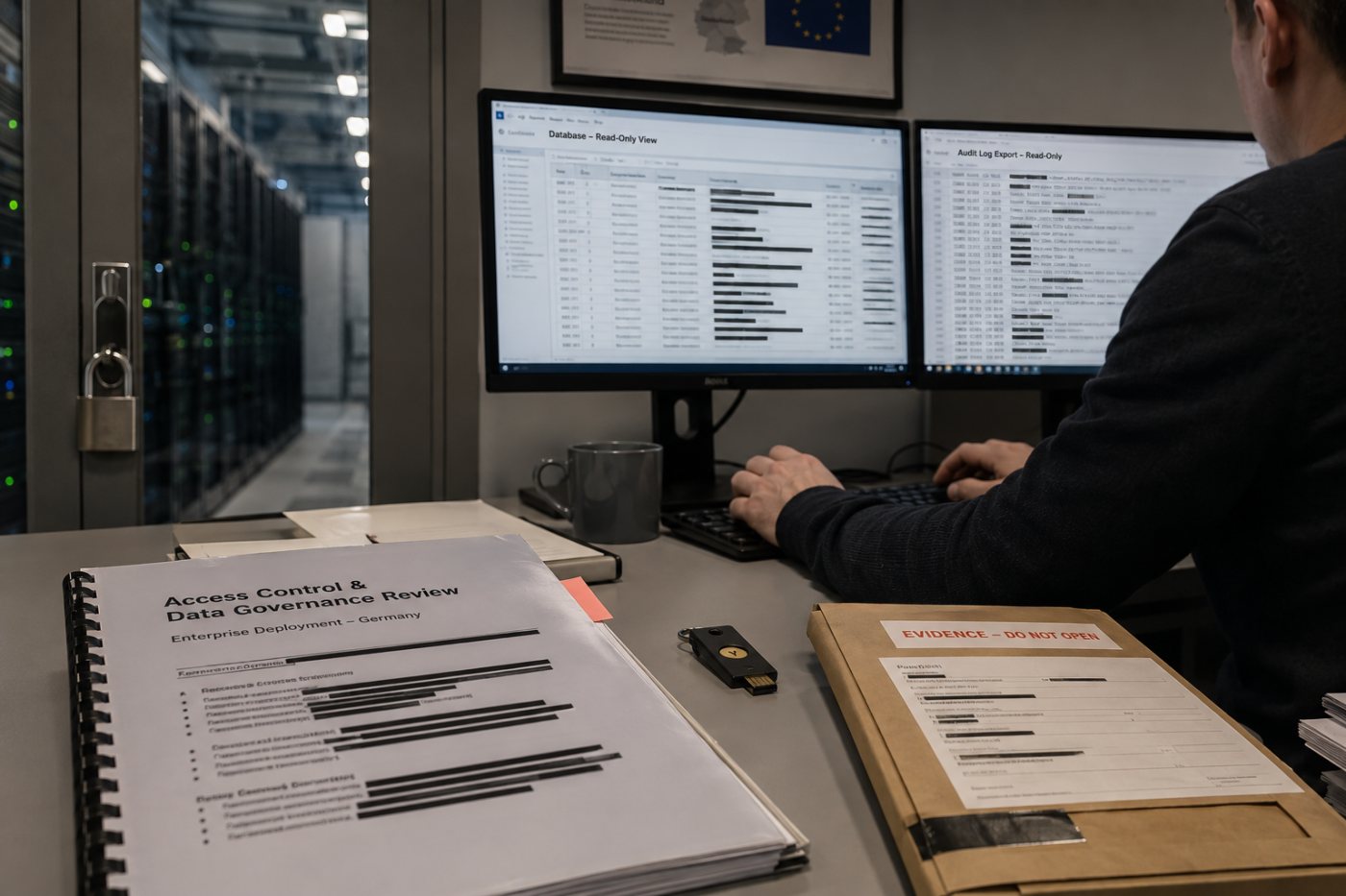 ZeitMind deployment میں رسائی، audit logs اور data sovereignty controls کا جائزہ