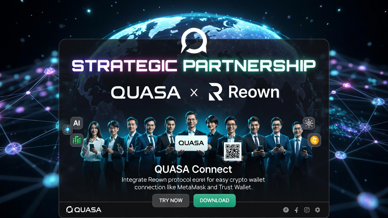 We are excited to announce a strategic partnership between QUASA and Reown!