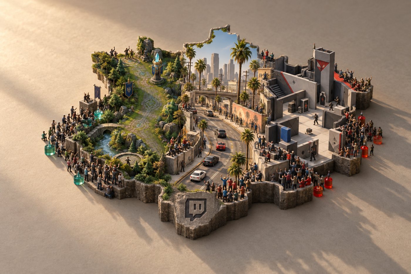 En France, League of Legends, GTA V et VALORANT forment le trio de tête des jeux regardés sur Twitch.
